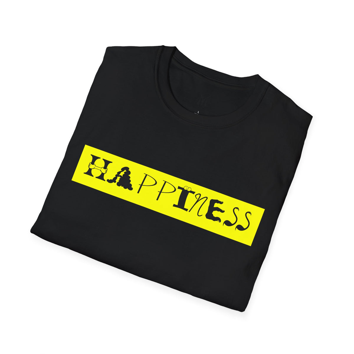 Happiness Yellow Block T-Shirt