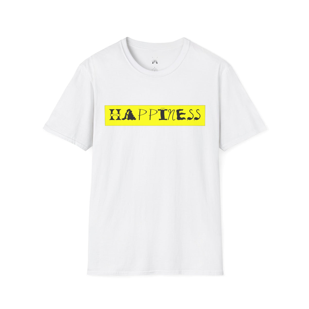 Happiness Yellow Block T-Shirt