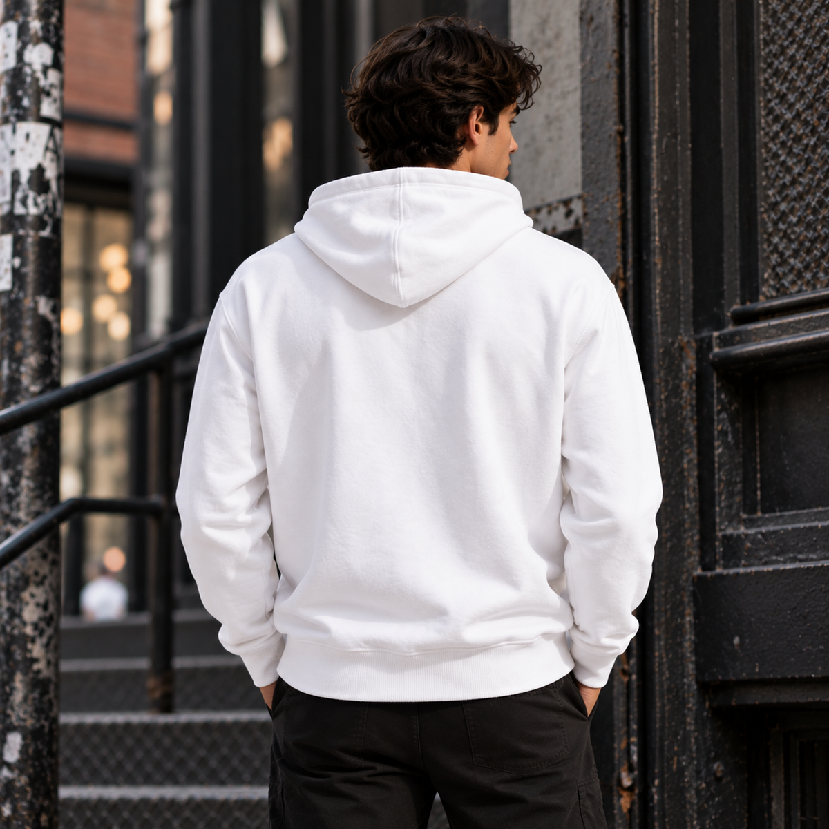 AM Signature Hoodie in White
