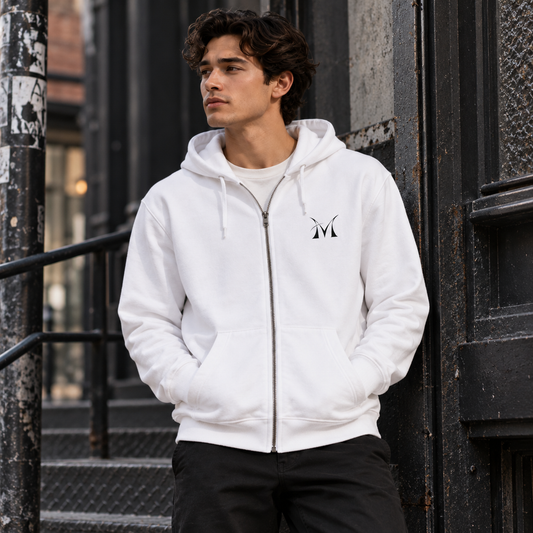 AM Signature Hoodie in White