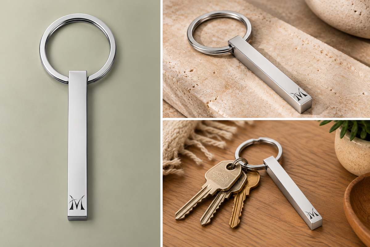 AM Bar Keychain