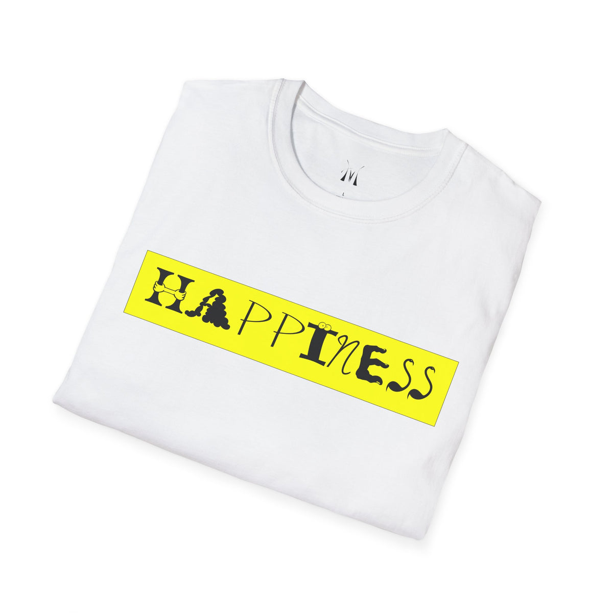 Happiness Yellow Block T-Shirt