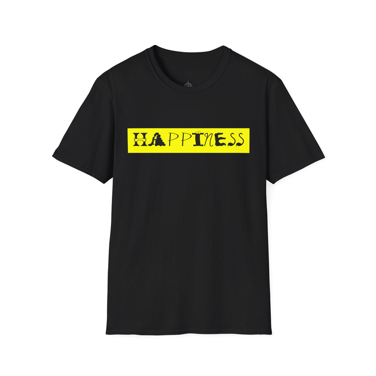 Happiness Yellow Block T-Shirt